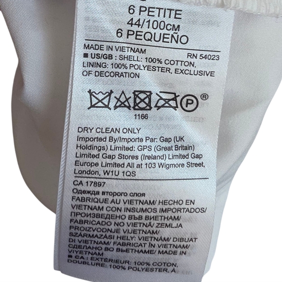 Banana Republic Women's Eyelet Ruffle Cotton Dress Sz 6P - Picture 9 of 12